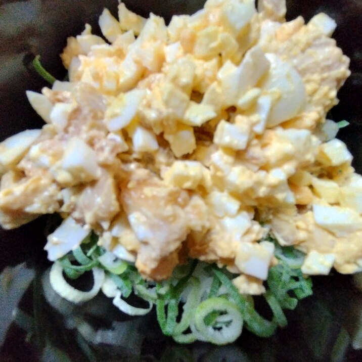 ネギと鶏天ぷらタルタル丼